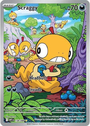 Pokemon TCG - SV10.5: White Flare - Scraggy - 138/086 - Holofoil