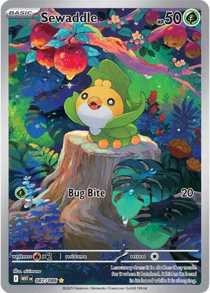 Pokemon TCG - SV10.5: White Flare - Sewaddle - 087/086 - Holofoil