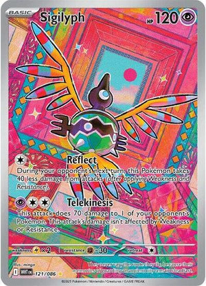 Pokemon TCG - SV10.5: White Flare - Sigilyph - 121/086 - Holofoil