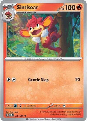 Pokemon TCG - SV10.5: White Flare - Simisear - 015/086