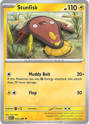 Pokemon TCG - SV10.5: White Flare - Stunfisk - 035/086