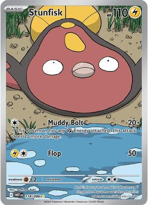 Pokemon TCG - SV10.5: White Flare - Stunfisk - 118/086 - Holofoil