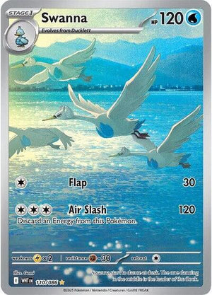 Pokemon TCG - SV10.5: White Flare - Swanna - 110/086 - Holofoil