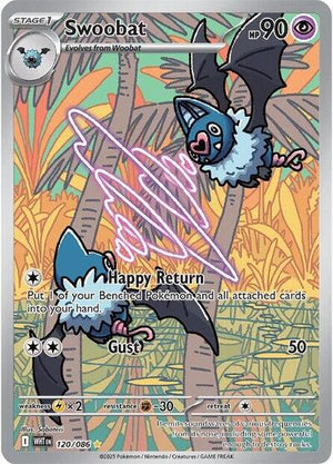Pokemon TCG - SV10.5: White Flare - Swoobat - 120/086 - Holofoil