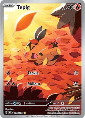 Pokemon TCG - SV10.5: White Flare - Tepig - 096/086 - Holofoil