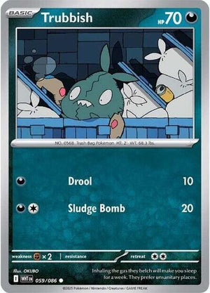 Pokemon TCG - SV10.5: White Flare - Trubbish - 059/086