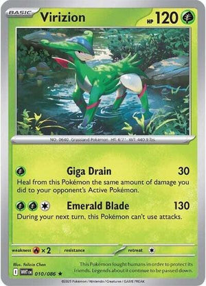 Pokemon TCG - SV10.5: White Flare - Virizion - 010/086 - Reverse Holofoil