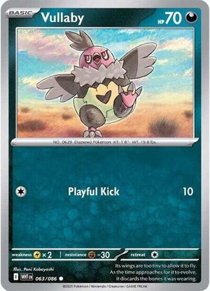 Pokemon TCG - SV10.5: White Flare - Vullaby - 063/086 - Masterball - Holofoil