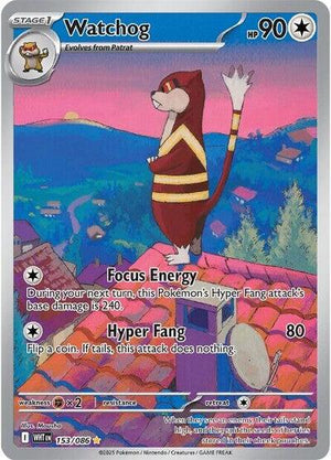 Pokemon TCG - SV10.5: White Flare - Watchog - 153/086 - Holofoil