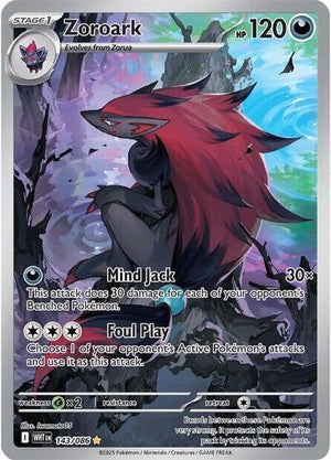 Pokemon TCG - SV10.5: White Flare - Zoroark - 143/086 - Holofoil
