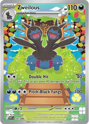 Pokemon TCG - SV10.5: White Flare - Zweilous - 147/086 - Holofoil