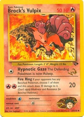 Pokemon TCG - Wizards Black Star Promos - Brock's Vulpix - (W Stamped) - 037/132
