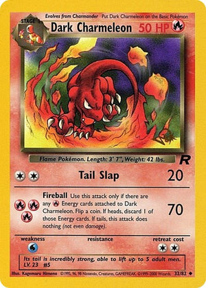 Pokemon TCG - Wizards Black Star Promos - Dark Charmeleon - (W Stamped) - 32/82