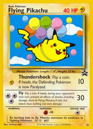 Pokemon TCG - Wizards Black Star Promos - Flying Pikachu - 25/53