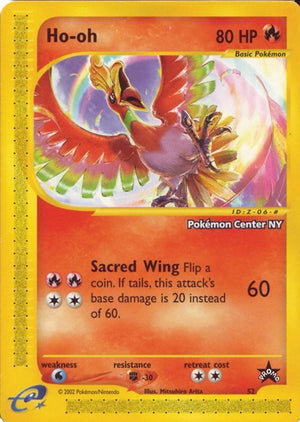 Pokemon TCG - Wizards Black Star Promos - Ho-oh - (Pokemon Center NY) - 52/53