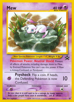 Pokemon TCG - Wizards Black Star Promos - Mew - 47/53