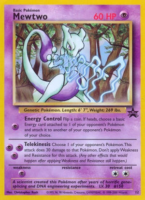Pokemon TCG - Wizards Black Star Promos - Mewtwo - 12/53