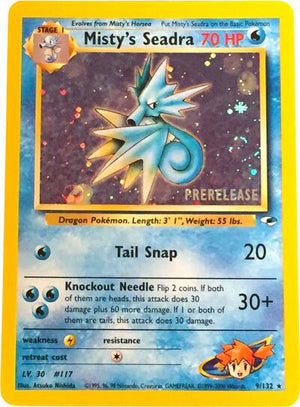Pokemon TCG - Wizards Black Star Promos - Misty's Seadra - (Prerelease) - 009/132 - Holofoil