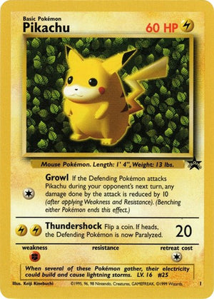 Pokemon TCG - Wizards Black Star Promos - Pikachu - 01/53