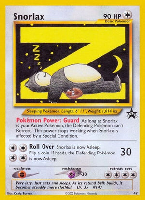 Pokemon TCG - Wizards Black Star Promos - Snorlax - 49/53