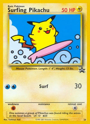Pokemon TCG - Wizards Black Star Promos - Surfing Pikachu - 28/53