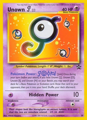 Pokemon TCG - Wizards Black Star Promos - Unown - 38/53