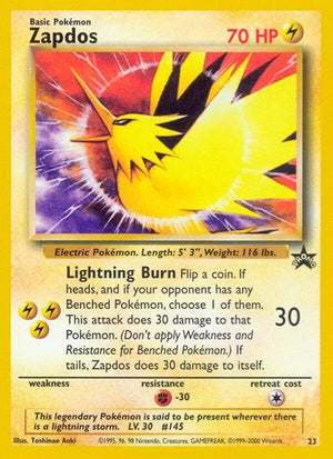 Pokemon TCG - Wizards Black Star Promos - Zapdos - 23/53