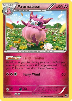 Pokemon TCG - XY Base Set - Aromatisse - 93/146 - Reverse Holofoil