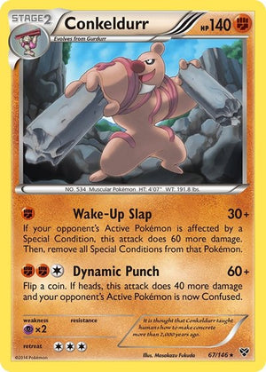 Pokemon TCG - XY Base Set - Conkeldurr - 67/146