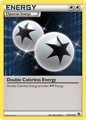 Pokemon TCG - XY Base Set - Double Colorless Energy - 130/146 - Reverse Holofoil