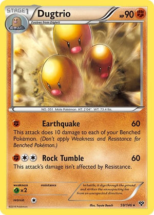 Pokemon TCG - XY Base Set - Dugtrio - 59/146