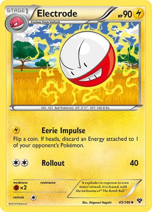 Pokemon TCG - XY Base Set - Electrode - 45/146 - Reverse Holofoil