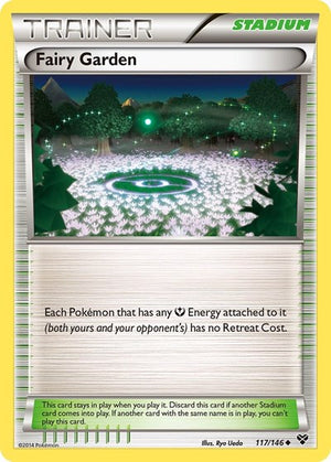 Pokemon TCG - XY Base Set - Fairy Garden - 117/146 - Reverse Holofoil