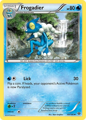 Pokemon TCG - XY Base Set - Frogadier - 40/146 - Reverse Holofoil