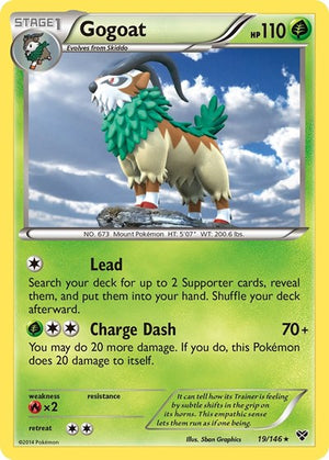 Pokemon TCG - XY Base Set - Gogoat - 19/146 - Holofoil