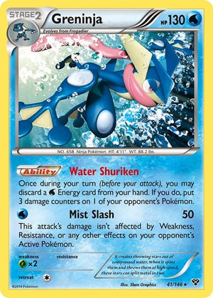 Pokemon TCG - XY Base Set - Greninja - 41/146 - Holofoil