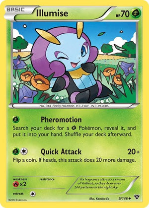 Pokemon TCG - XY Base Set - Illumise - 9/146