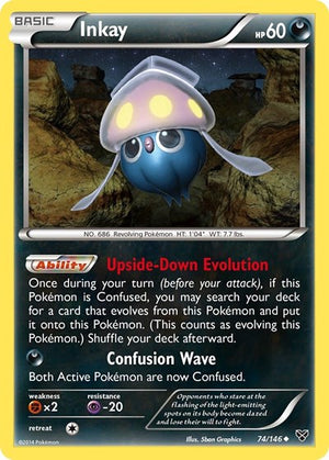 Pokemon TCG - XY Base Set - Inkay - 74/146 - Reverse Holofoil
