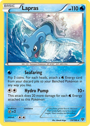 Pokemon TCG - XY Base Set - Lapras - 35/146 - Holofoil
