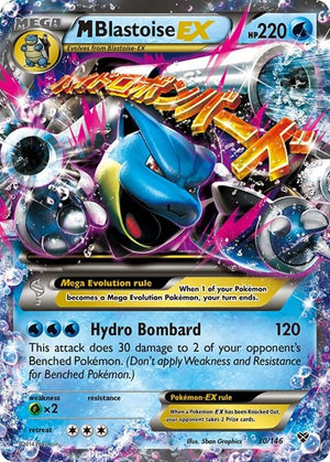 Pokemon TCG - XY Base Set - M Blastoise EX - 30/146 - Holofoil