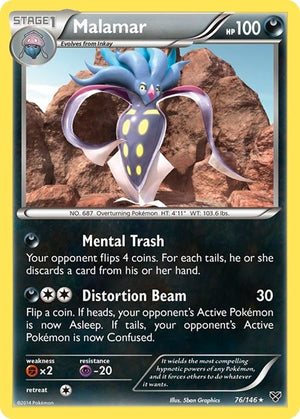 Pokemon TCG - XY Base Set - Malamar - 76/146 - Reverse Holofoil