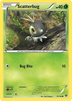 Pokemon TCG - XY Base Set - Scatterbug - 15/146
