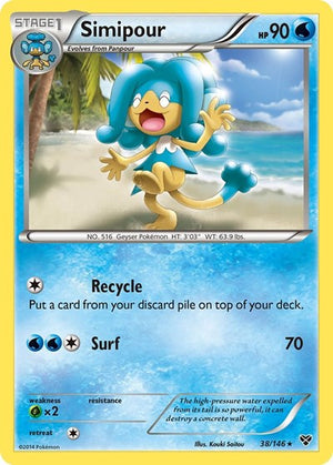 Pokemon TCG - XY Base Set - Simipour - 38/146