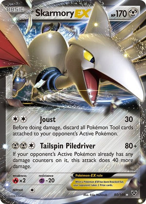 Pokemon TCG - XY Base Set - Skarmory EX - 80/146 - Holofoil