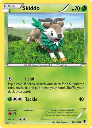 Pokemon TCG - XY Base Set - Skiddo - 18/146