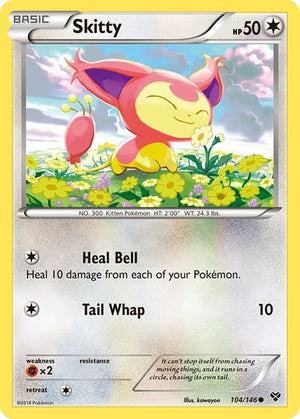 Pokemon TCG - XY Base Set - Skitty - 104/146