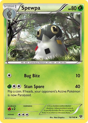 Pokemon TCG - XY Base Set - Spewpa - 16/146
