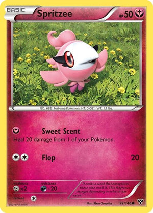Pokemon TCG - XY Base Set - Spritzee - 92/146