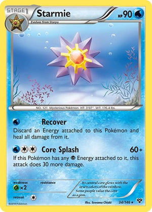 Pokemon TCG - XY Base Set - Starmie - 34/146