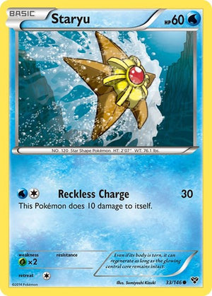 Pokemon TCG - XY Base Set - Staryu - 33/146 - Reverse Holofoil